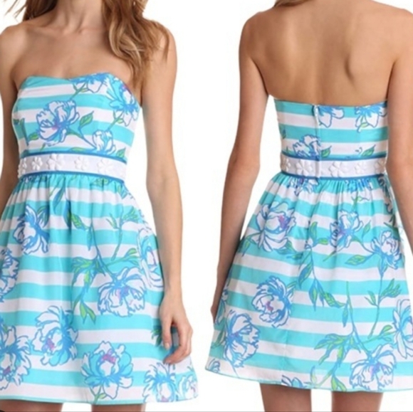Lilly Pulitzer Dresses & Skirts - Lilly Pulitzer Blue and Green Patterned Dress